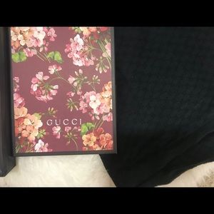 Gucci Jacquard GG Wool Scarf (Blue/Green)